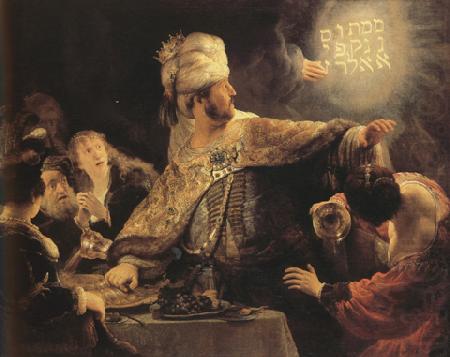 REMBRANDT Harmenszoon van Rijn Belsbazzar's Feast (mk33) china oil painting image